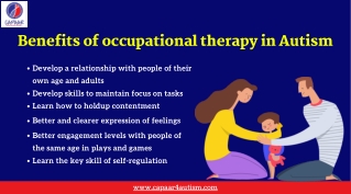 Benefits of Occupational Therapy in Autism | Best Autism Therapy Centre in Bangalore