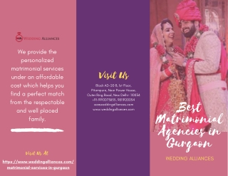 Best Matrimonial Agencies In Gurgaon For You