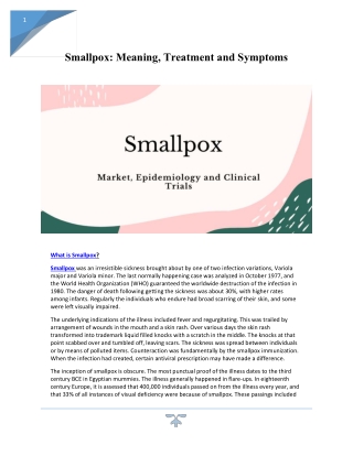 What is Smallpox