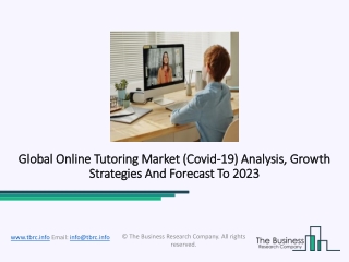 Online Tutoring Market Demand Analysis And Industry Size