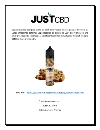 Comprar aceite de CBD para vapear