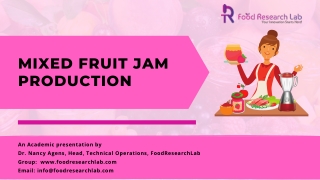 Fruit Jam Production