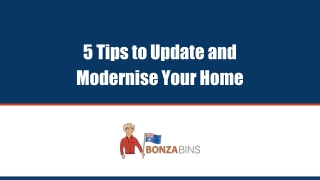 5 Tips to Update and Modernise Your Home
