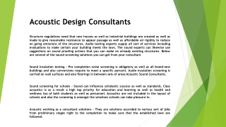 Acoustic Design Consultants