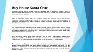 Buy house santa cruz