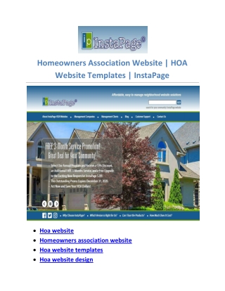 Hoa website software