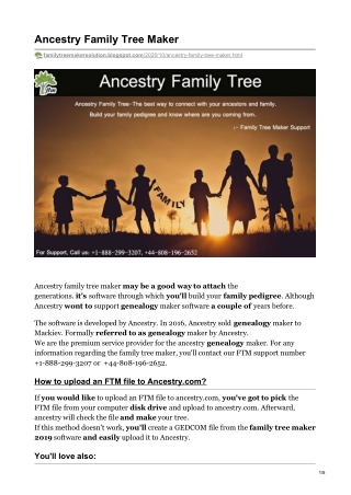 Ancestry Family Tree