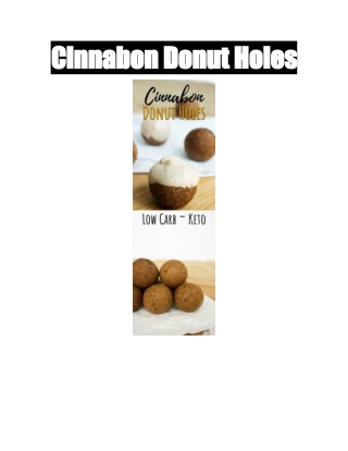 Cinnabon Donut Holes