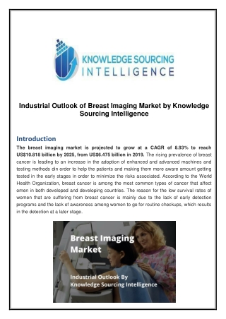 Industrial Outlook of Breast Imaging Market by Knowledge Sourcing