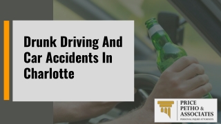 Drunk Driving And Car Accidents In Charlotte