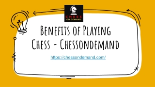 Benefits of Playing Chess - Chessondemand