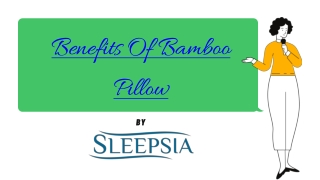 Benefits of a Bamboo Pillow