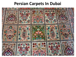 Persian Carpets In Dubai