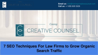 7 SEO Techniques For Law Firms to Grow Organic Search Traffic