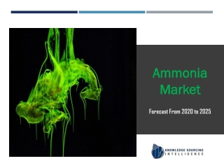 Ammonia Market to be Worth US$64.390 billion by 2025