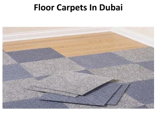 Floor Carpets In Dubai