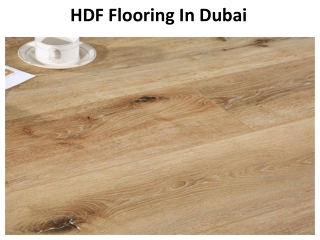 HDF Flooring In Dubai