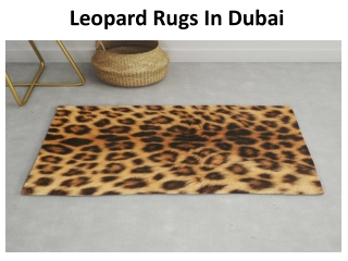 Leopard Rugs In Dubai