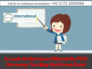 A Look At Services Offered By PEO Germany You May Not Know Exist