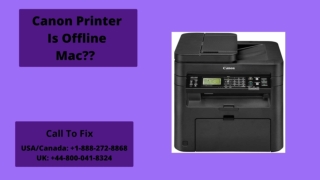 Guide To Fix Canon Printer Offline On Mac Error | Call  1-888-272-8868
