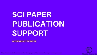 SCI Paper Publication Support