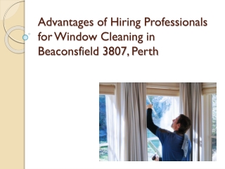 Advantages of Hiring Professionals for Window Cleaning in Beaconsfield 3807, Perth