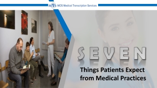 Seven Things Patients Expect from Medical Practices