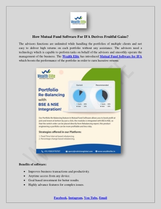 How Mutual Fund Software For Distributors Alerts Can Be Delivered?