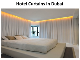 Hotel Curtains In Dubai