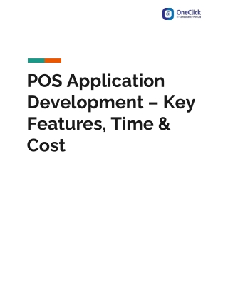 POS Application Development – Key Features, Time & Cost