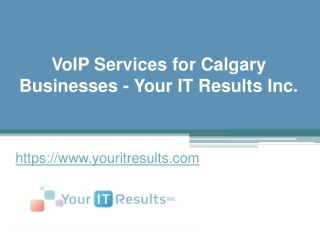 VoIP Services for Calgary Businesses - Your IT Results Inc.