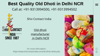 Best quality old dhoti in Delhi NCR