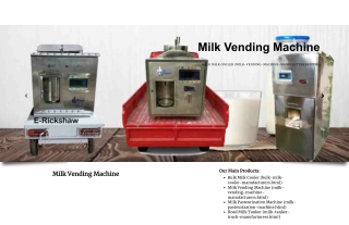 Milk Vending Machine Manufacturers