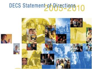DECS Statement of Directions 2005 - 2010