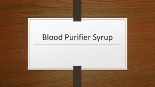 Blood Purifier Syrup