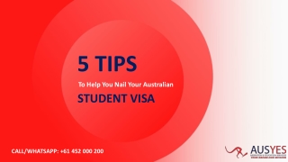 5 Tips To Help You Nail Your Australian Student Visa