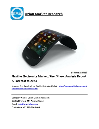 Flexible Electronics Market Size, Industry Trends, Share and Forecast 2018-2023