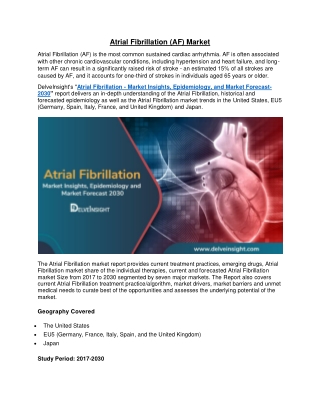Atrial Fibrillation (AF) Market