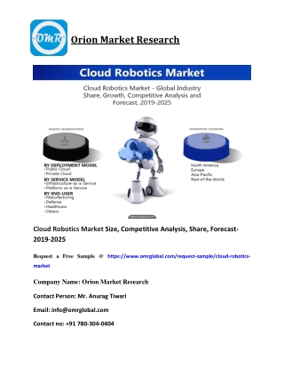 Cloud Robotics Market Size, Competitive Analysis, Share, Forecast- 2019-2025