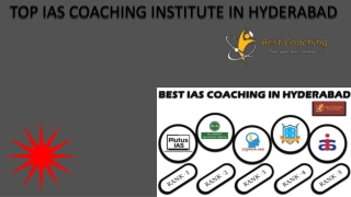 Best IAS Coaching In Hyderabad