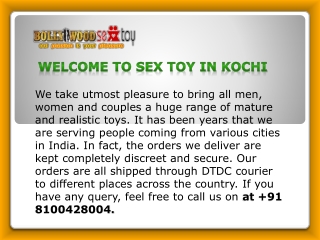 Lovemaking Toys In Kochi | Call  918100428004