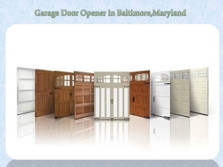 Garage Door Opener in Baltimore,Maryland