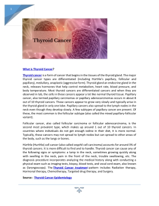 What is thyroid cancer?