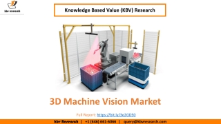 3D Machine Vision Market Size Worth $2.8 Billion By 2026 - KBV Research