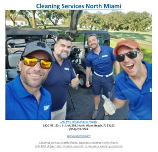 Cleaning Services North Miami