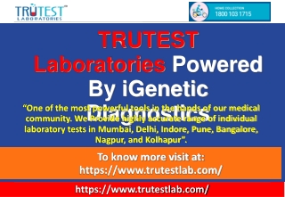 Book Online Blood Test in Mumbai-TRUTEST Laboratories