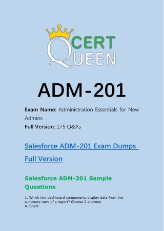 2020 Updated ADM-201 Exam Dumps Questions and Answers