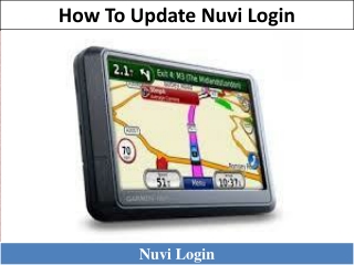 How To Update Nuvi Login