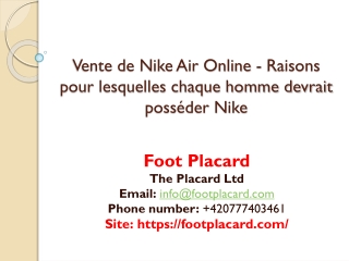 Vente de Nike Air Online - Raisons pour lesquelles chaque homme devrait posséder Nike