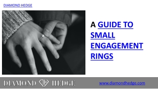 A Guide to Small Engagement Rings